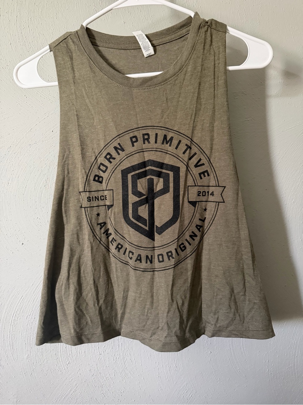 Born Primitive Olive Green Graphic Muscle Tank - Women